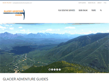 Tablet Screenshot of glacieradventureguides.com